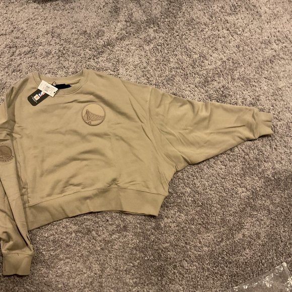 Women's Golden State Warriors Fleece Taupe Pullover - 2XL - BRAND NEW! - Picture 3 of 8